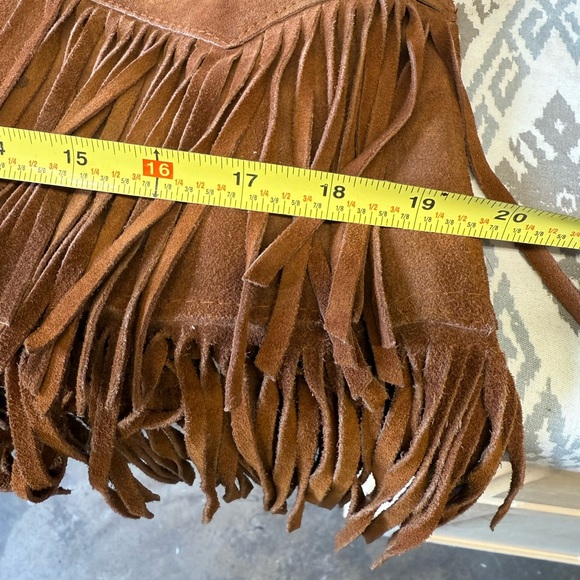 Vintage 1970s Western Fringe Suede Jacket Women's Sz 12 Ms.Pioneer PIONEER WEAR - Picture 6 of 6